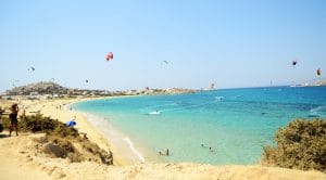 Highlights Naxos windsurfing, adding a sense of excitement and energy to the blog.